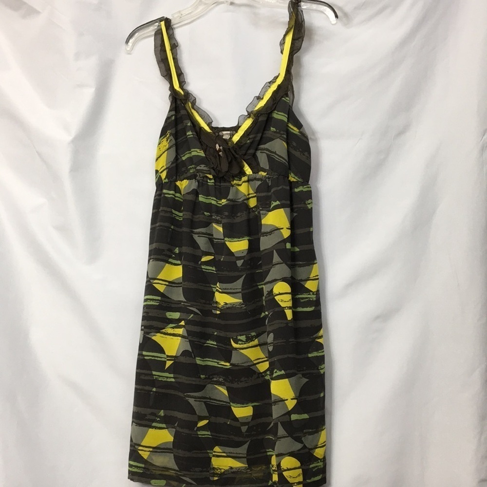 Anthropologie Hero & Leander Women’s Gray Dress Abstract Design Size S Like-NEW
